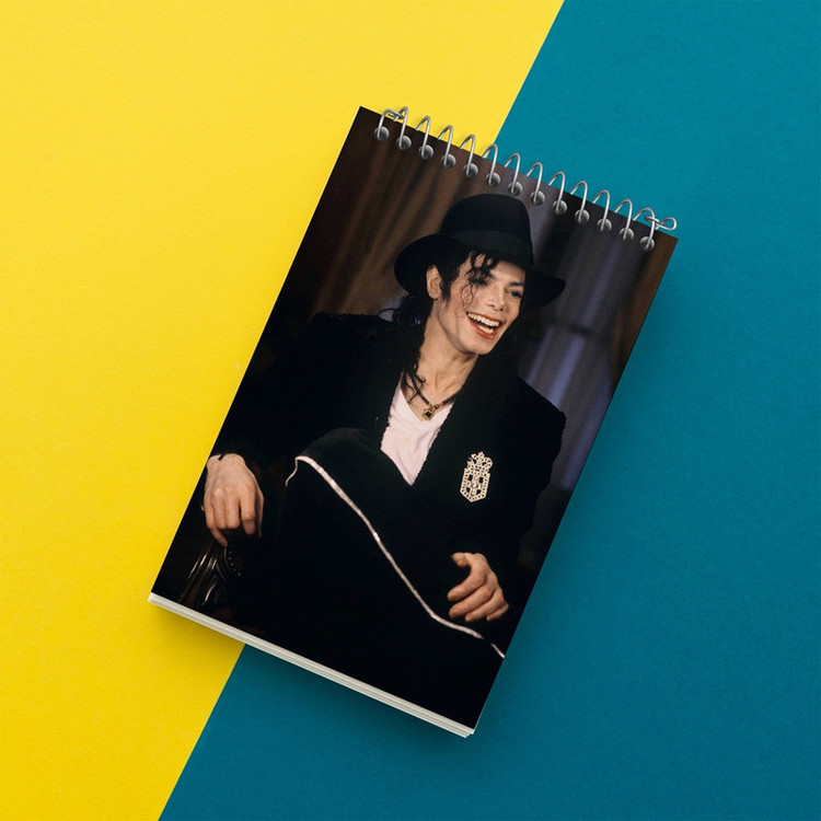 دفتر یادداشت 50 برگ خندالو مدل مایکل جکسون Michael Jackson کد 19231