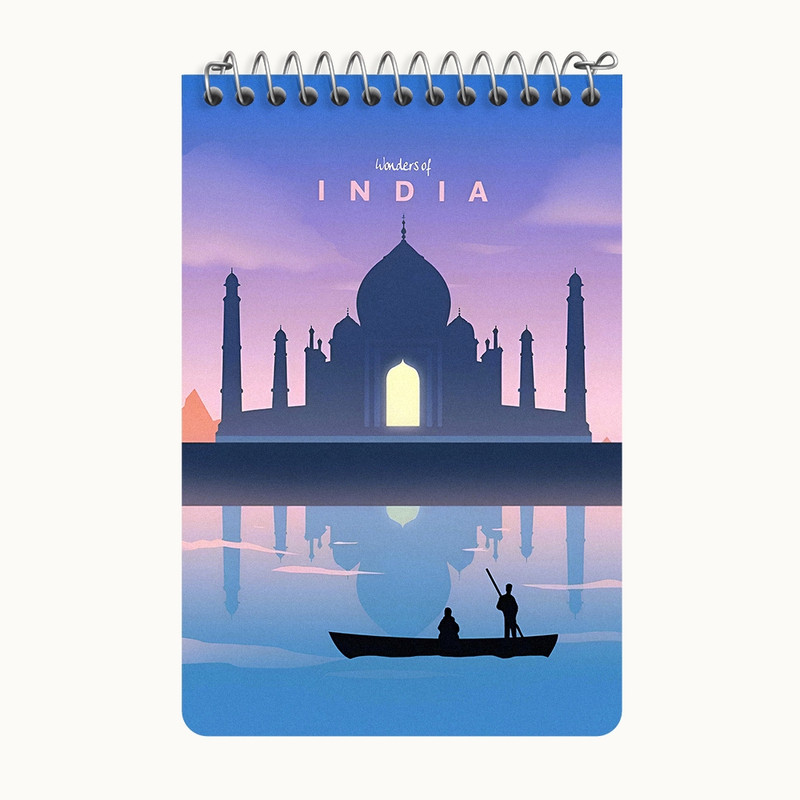 دفتر یادداشت 50 برگ خندالو طرح هند (India) کد F6319