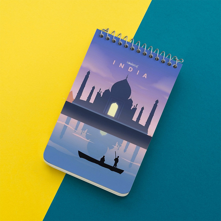 دفتر یادداشت 50 برگ خندالو طرح هند (India) کد F6319