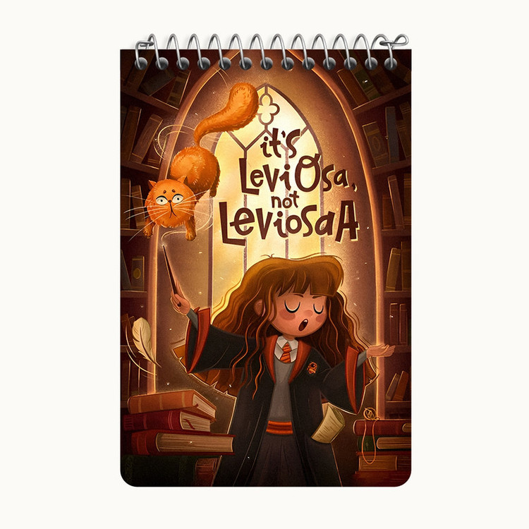 دفتر یادداشت 50 برگ خندالو طرح هری پاتر (Harry Potter) کد F12689