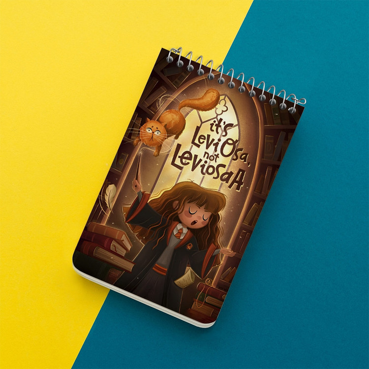 دفتر یادداشت 50 برگ خندالو طرح هری پاتر (Harry Potter) کد F12689