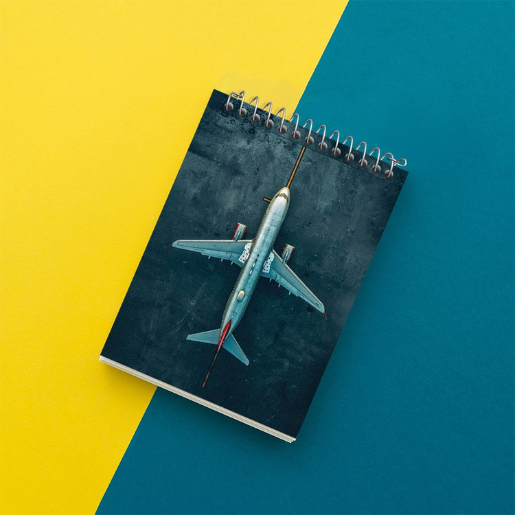 دفتر یادداشت 50 برگ خندالو مدل هواپیما کد F2667
