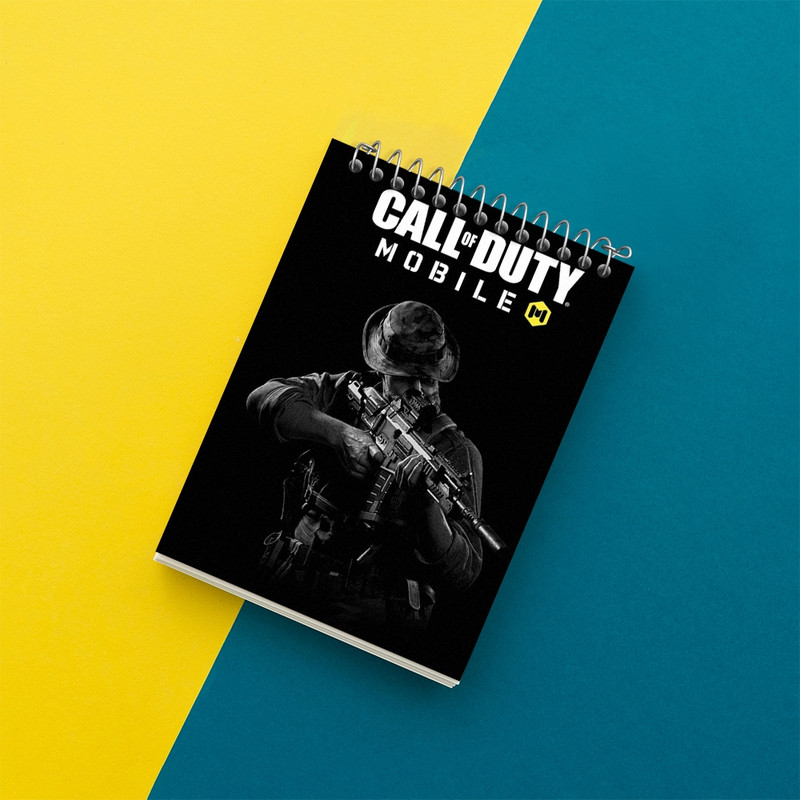دفتر یادداشت 50 برگ خندالو مدل کال اف دیوتی (Call of duty) کد F298