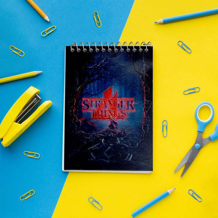 دفتر یادداشت 50 برگ خندالو مدل سریال استرنجر تینگز Stranger Things کد 19305