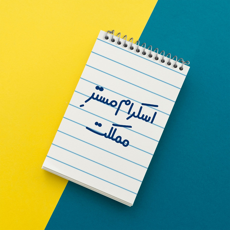 دفتر یادداشت 50 برگ خندالو مدل اسکرام مستر مملکت کد 7724