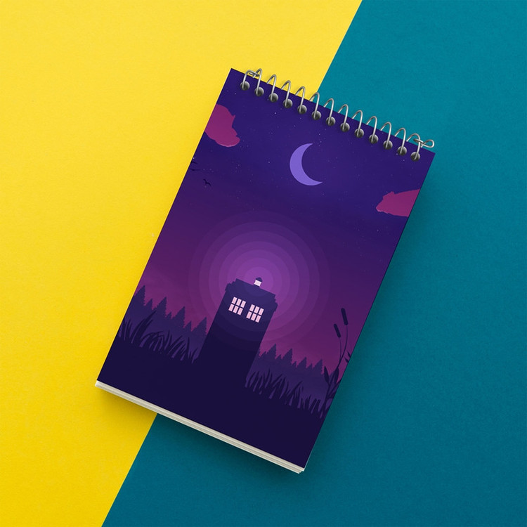 دفتر یادداشت 50 برگ خندالو مدل سریال داکتر هو Doctor Who کد 29754