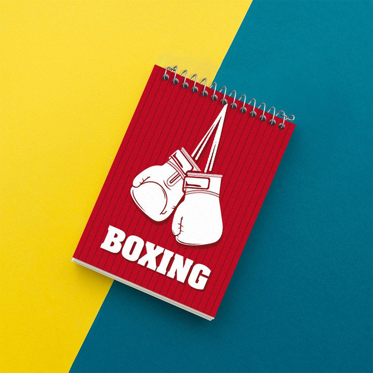 دفتر یادداشت 50 برگ خندالو مدل بوکس (Boxing) کد F1465