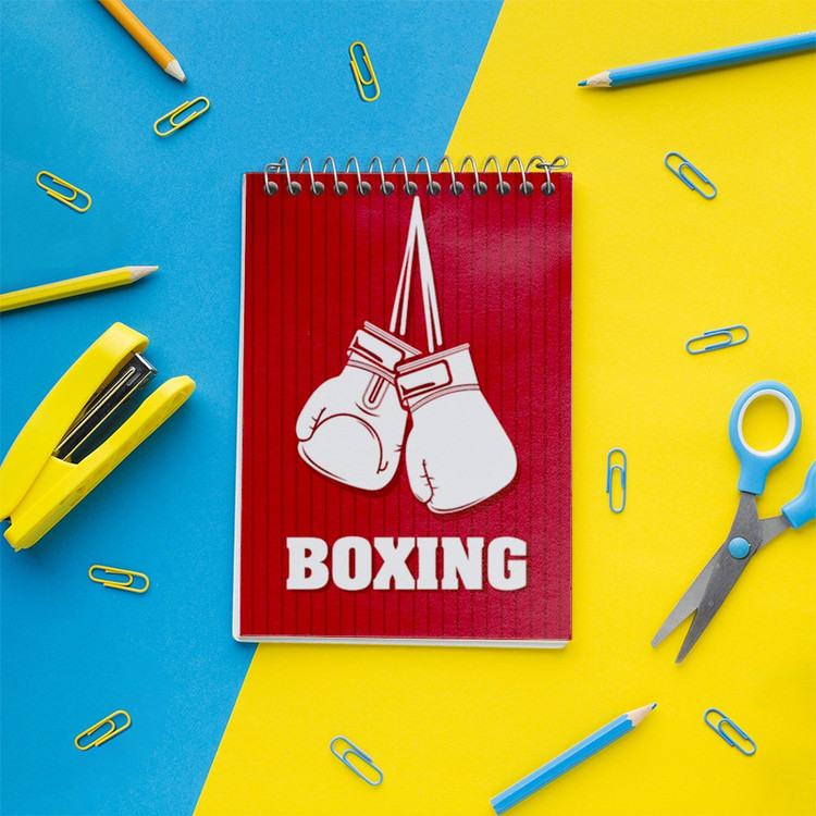 دفتر یادداشت 50 برگ خندالو مدل بوکس (Boxing) کد F1465