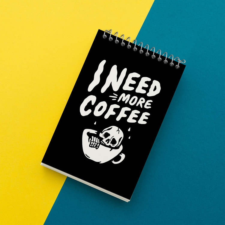 دفتر یادداشت 50 برگ خندالو مدل قهوه Coffee کد 21994
