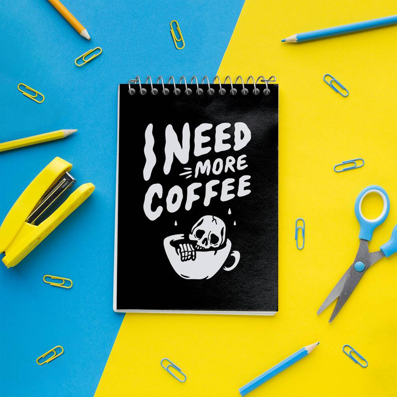 دفتر یادداشت 50 برگ خندالو مدل قهوه Coffee کد 21994
