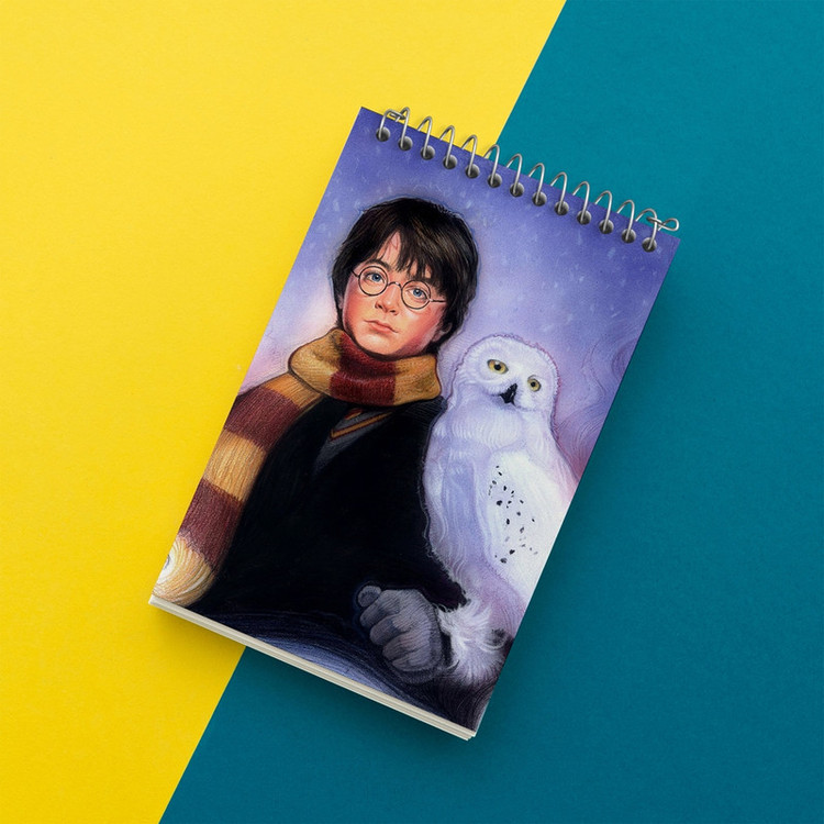 دفتر یادداشت 50 برگ خندالو مدل هری پاتر Harry Potter کد 2885