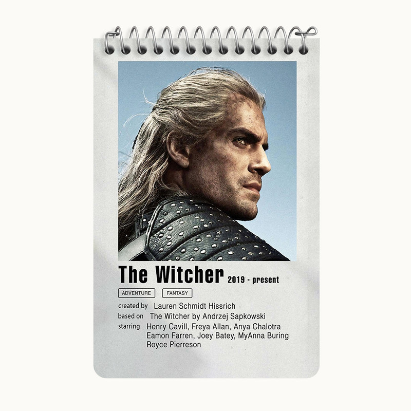 دفتر یادداشت 50 برگ خندالو طرح ویچر (The Witcher) کد F11295
