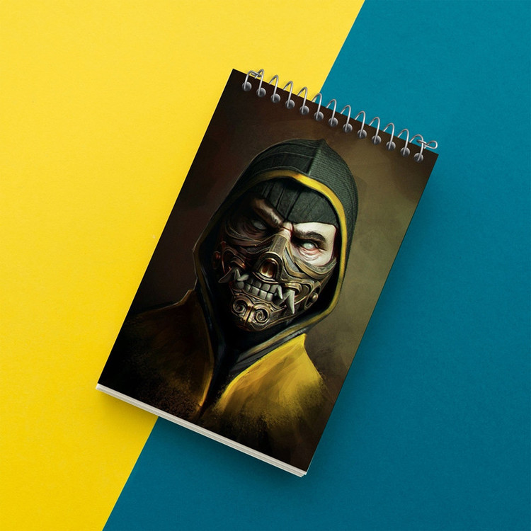 دفتر یادداشت 50 برگ خندالو مدل بازی مورتال کمبت Mortal Kombat کد 29794