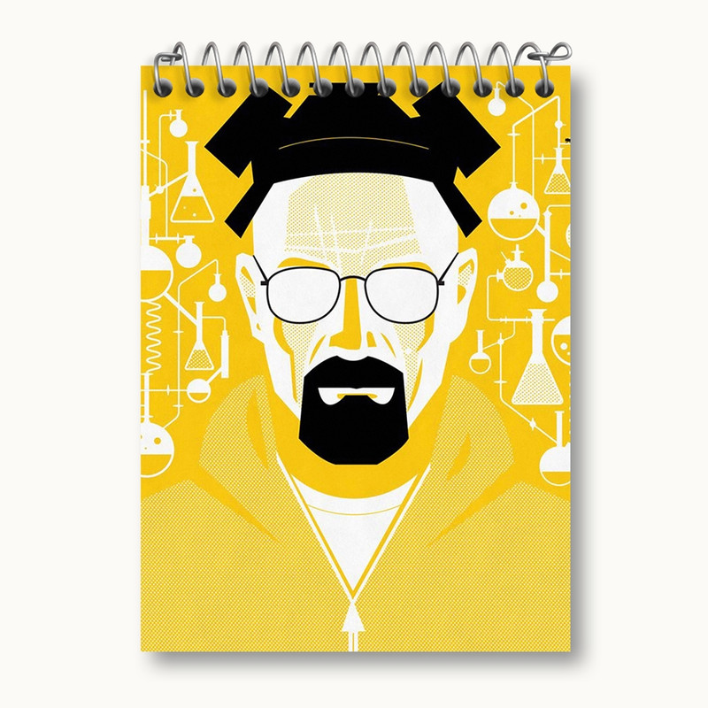 دفتر یادداشت 50 برگ خندالو مدل سریال بریکینگ بد Breaking Bad کد 13289
