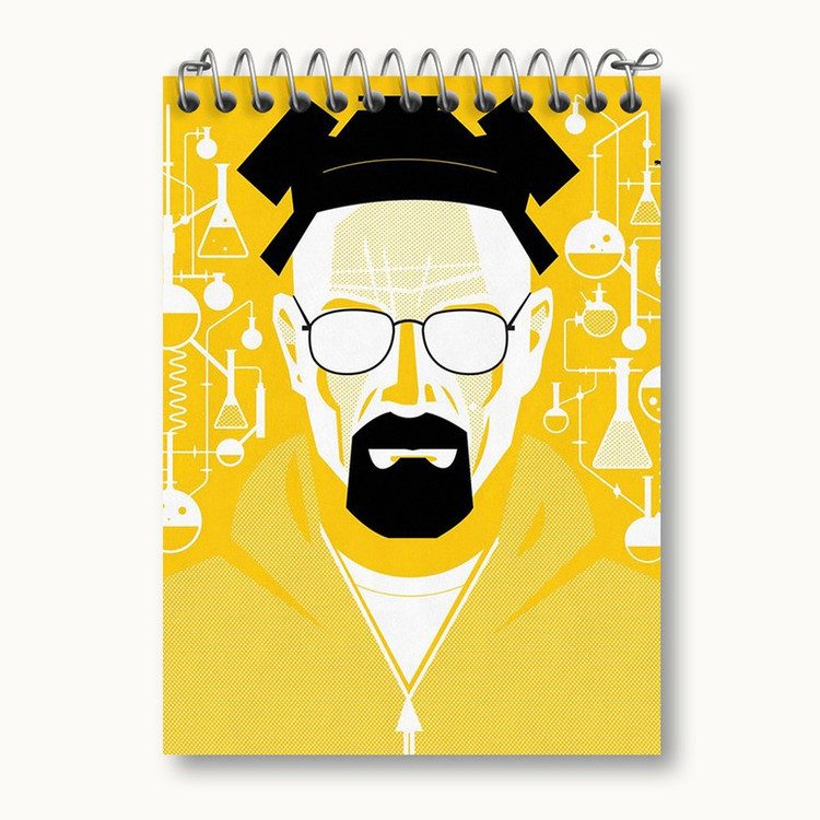 دفتر یادداشت 50 برگ خندالو مدل سریال بریکینگ بد Breaking Bad کد 13289