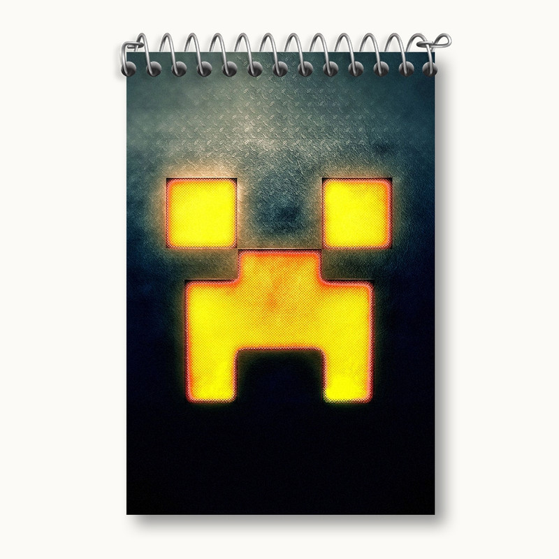 دفتر یادداشت 50 برگ خندالو مدل ماینکرافت (Minecraft) کد F288