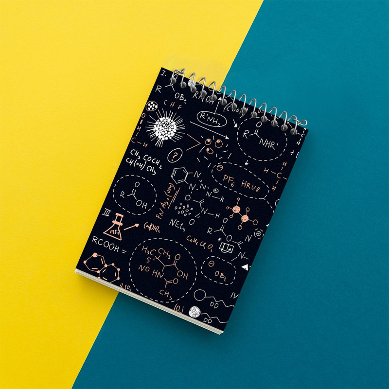 دفتر یادداشت 50 برگ خندالو مدل شیمی کد N321