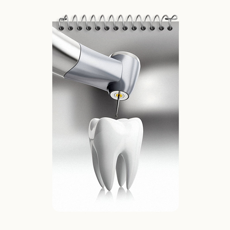 دفتر یادداشت 50 برگ خندالو طرح دندان و دندان پزشکی کد F9826