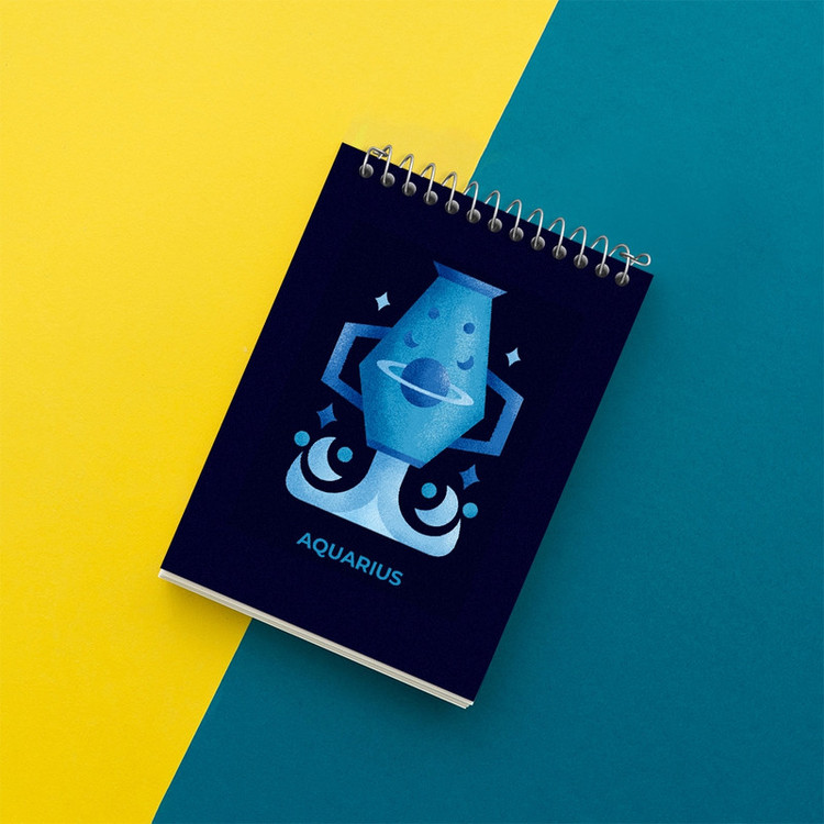 دفتر یادداشت 50 برگ خندالو مدل ماه تولد بهمن کد F1561