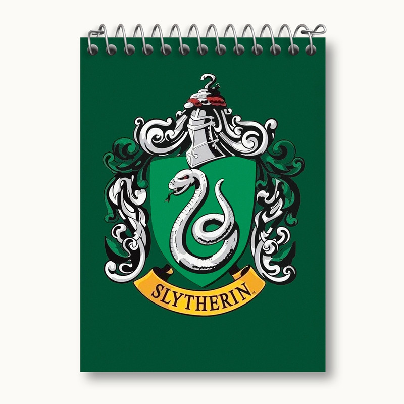 دفتر یادداشت 50 برگ خندالو مدل اسلیترین هری پاتر Harry Potter کد 19360
