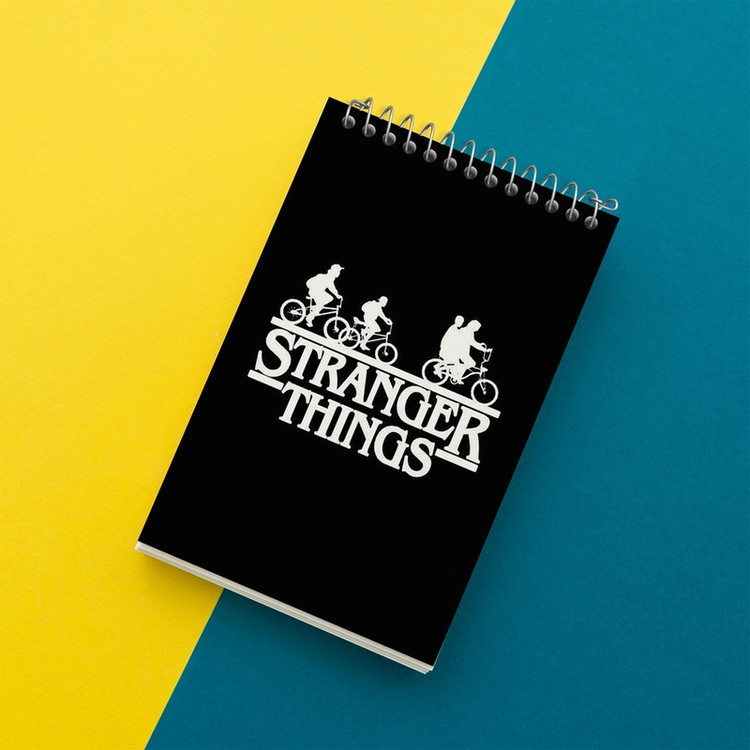 دفتر یادداشت 50 برگ خندالو مدل سریال استرنجر تینگز Stranger Things کد 19345