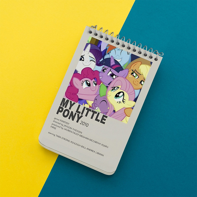دفتر یادداشت 50 برگ خندالو طرح اسب پونی (My Little Pony) کد F14219