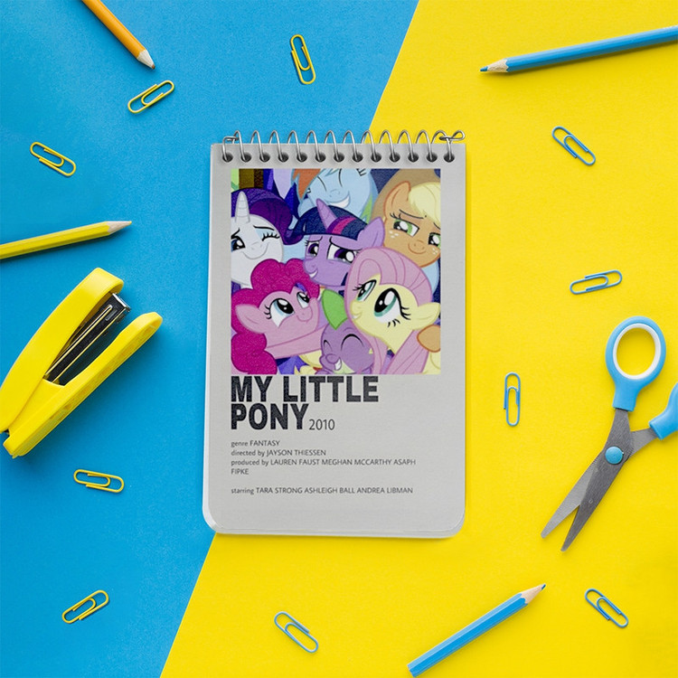 دفتر یادداشت 50 برگ خندالو طرح اسب پونی (My Little Pony) کد F14219