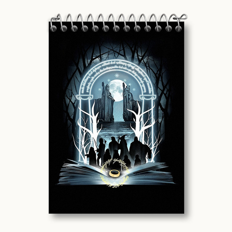 دفتر یادداشت 50 برگ خندالو طرح ارباب حلقه ها (Lord of the Rings) کد N5001