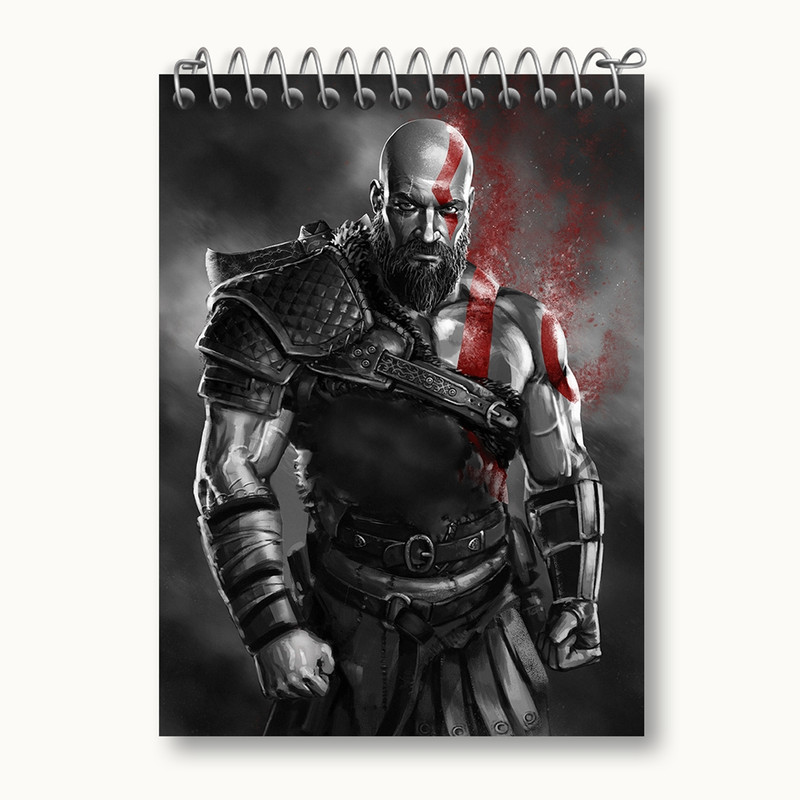 دفتر یادداشت 50 برگ خندالو مدل خدای جنگ God Of War کد 4854