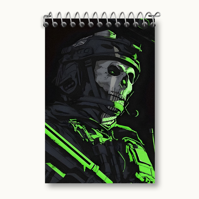 دفتر یادداشت 50 برگ خندالو مدل کال آف دیوتی (call Of Duty) کد F1370