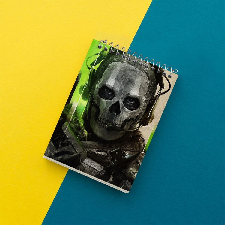 دفتر یادداشت 50 برگ خندالو مدل کال اف دیوتی (Call of duty) کد F300