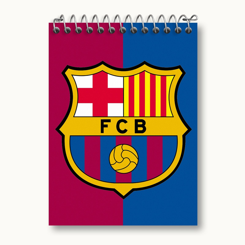 دفتر یادداشت 50 برگ خندالو مدل باشگاه بارسلونا FC Barcelona کد 2094