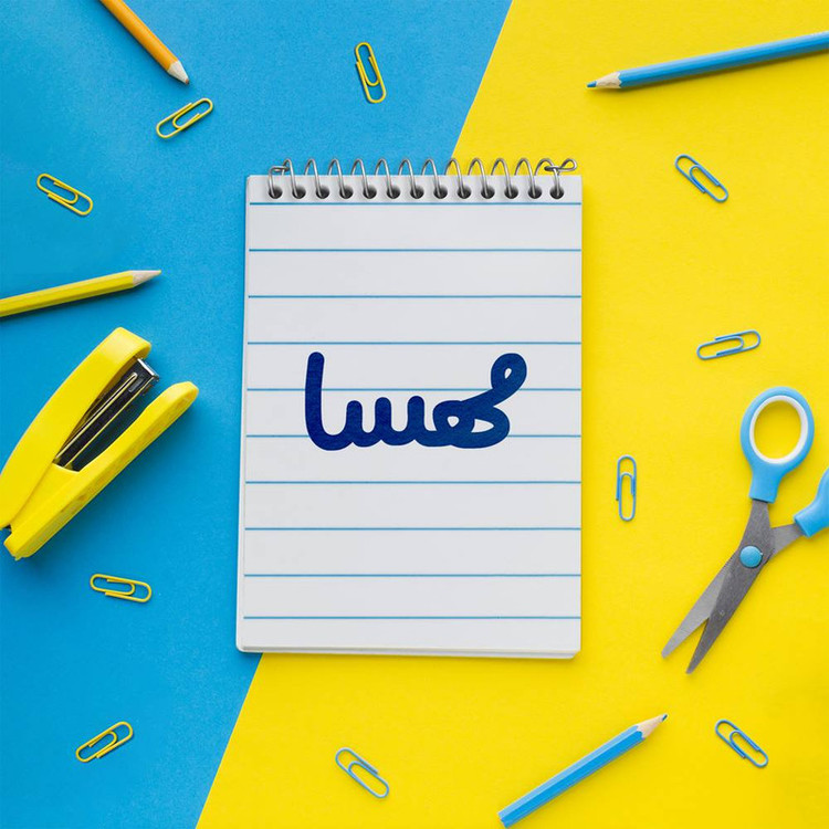 دفتر یادداشت 50 برگ خندالو مدل مهسا کد 6863