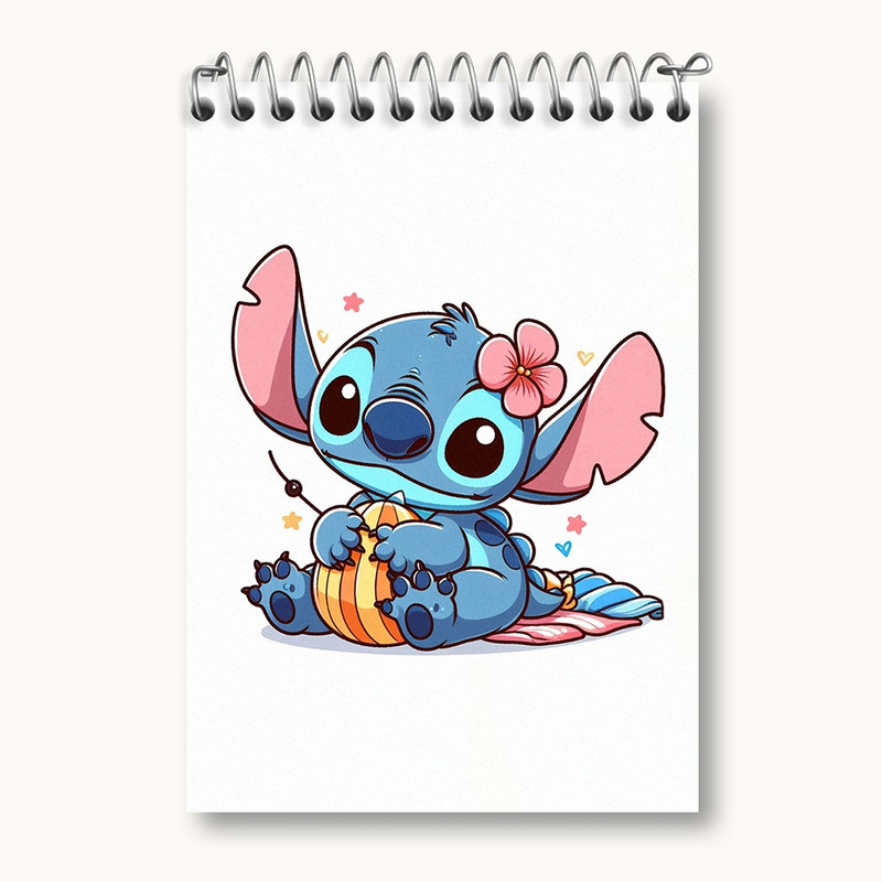 دفتر یادداشت 50 برگ خندالو مدل استیچ (Stitch) کد 37198