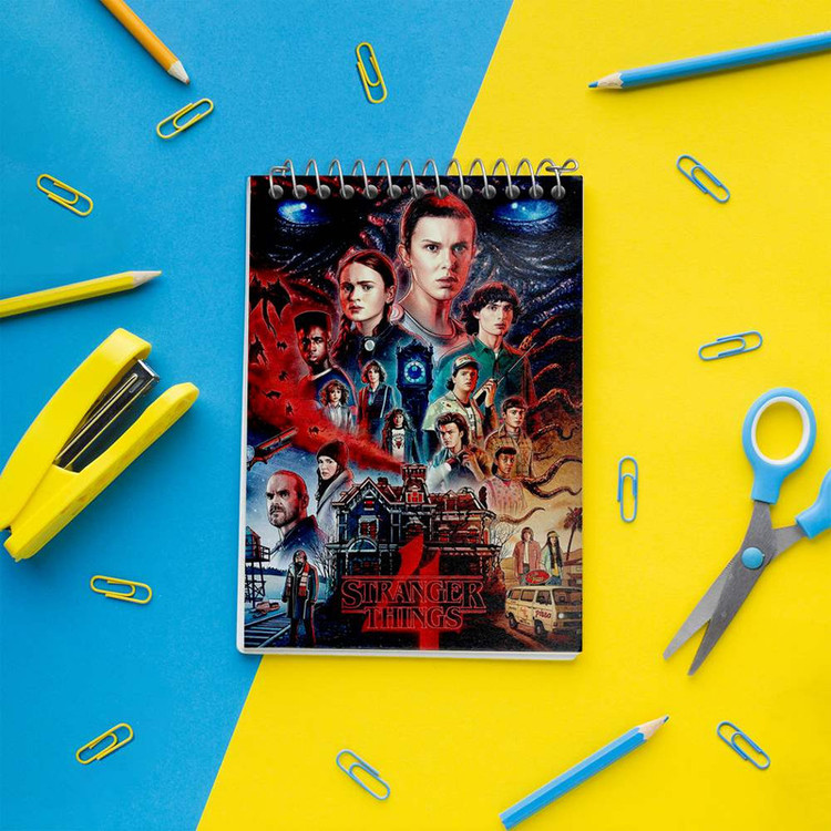 دفتر یادداشت 50 برگ خندالو مدل سریال استرنجر تینگز Stranger Things کد 19302