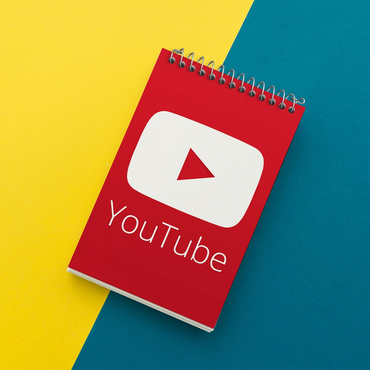 دفتر یادداشت 50 برگ خندالو مدل یوتیوب YouTube کد 8429