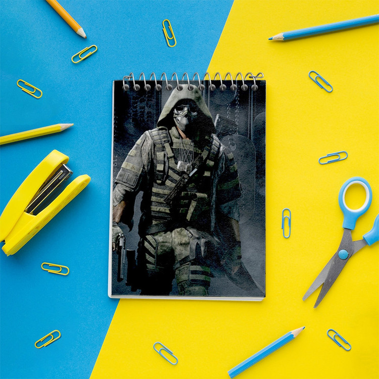 دفتر یادداشت 50 برگ خندالو مدل کال اف دیوتی (Call of duty) کد F310
