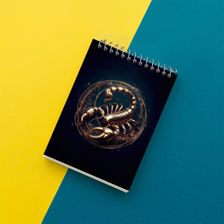 دفتر یادداشت 50 برگ خندالو مدل ماه تولد آبان (عقرب) کد F2897