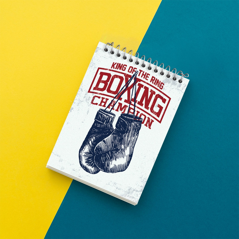 دفتر یادداشت 50 برگ خندالو مدل بوکس (Boxing) کد F2530