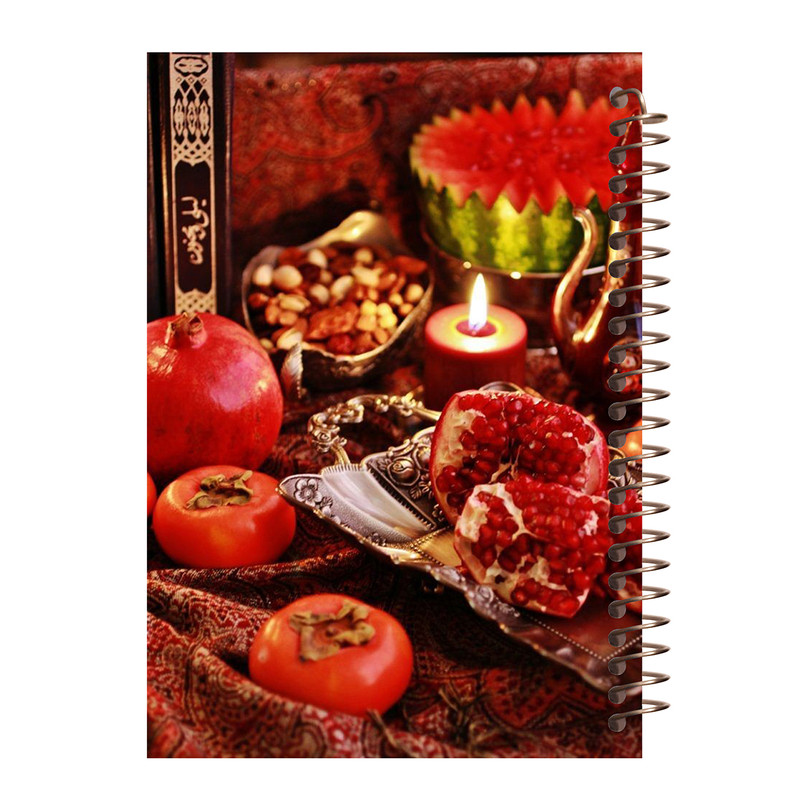 دفترچه یادداشت مدل بدون خط طرح یلدا کد B235