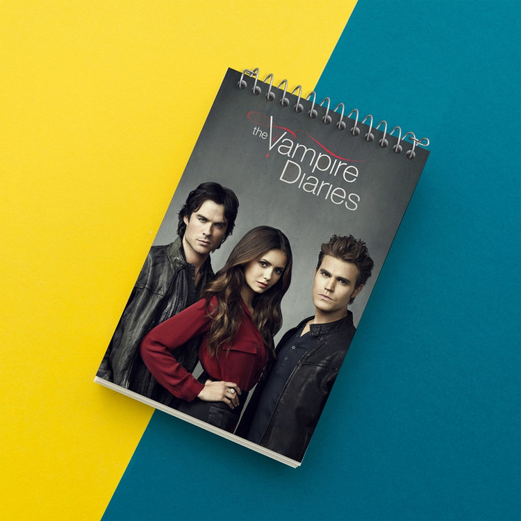 دفتر یادداشت 50 برگ خندالو مدل خاطرات یک خون آشام The Vampire Diaries کد 20248