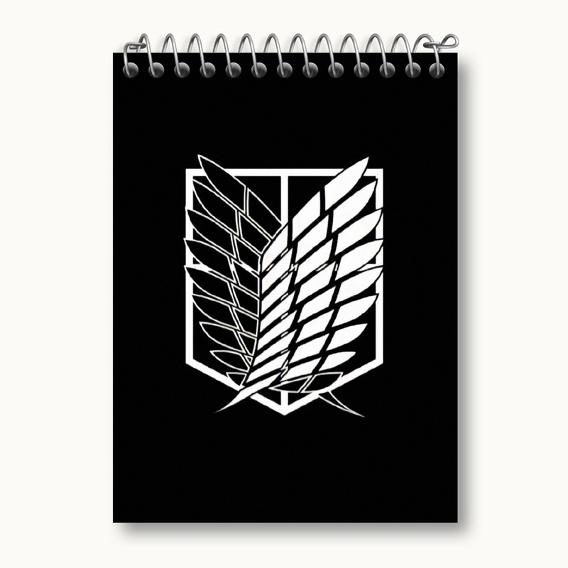 دفتر یادداشت 50 برگ خندالو مدل انیمه اتک آن تایتان Attack on Titan کد 4851