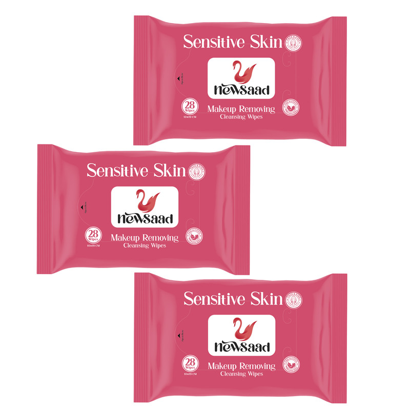 دستمال مرطوب نیوساد مدل Sensitive-W3 سه بسته 28 عددی