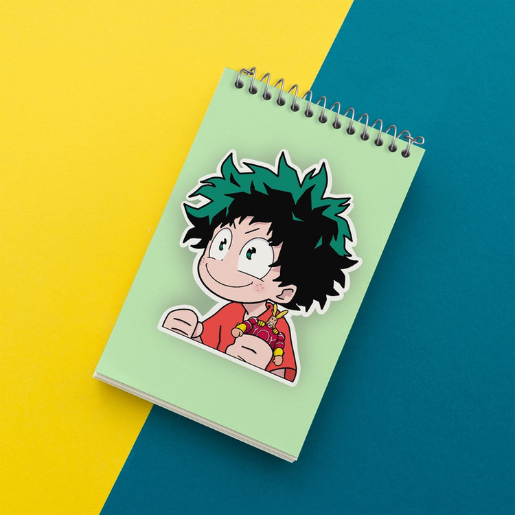 دفتر یادداشت 50 برگ خندالو مدل ایزوکو میدوریا انیمه آکادمی قهرمان من My Hero Academia کد 10073