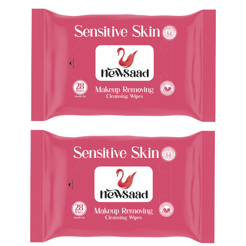 دستمال مرطوب نیوساد مدل Sensitive-W2 دو بسته 28 عددی