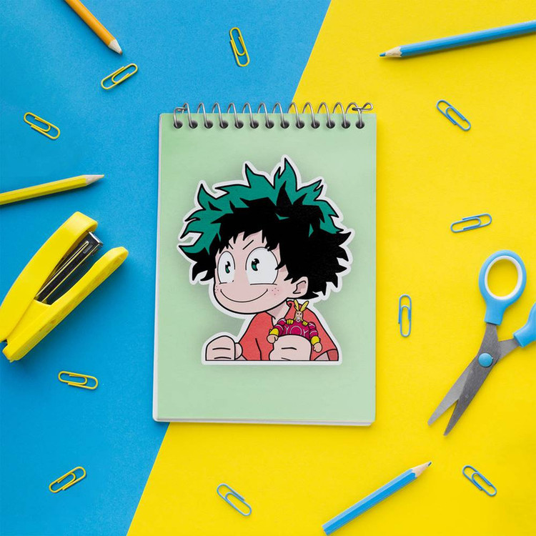 دفتر یادداشت 50 برگ خندالو مدل ایزوکو میدوریا انیمه آکادمی قهرمان من My Hero Academia کد 10073