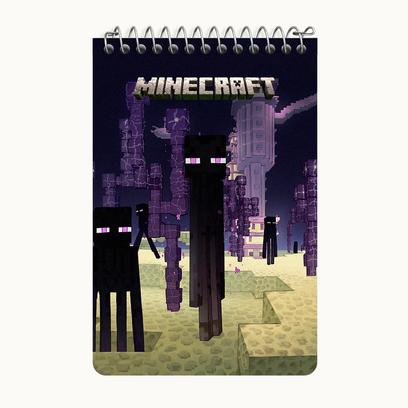 دفتر یادداشت 50 برگ خندالو طرح ماینکرافت (Minecraft) کد F14077
