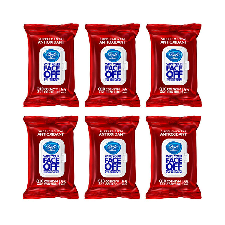 دستمال مرطوب دافی مدل ANTIOXIDANT مجموعه 6 عددی