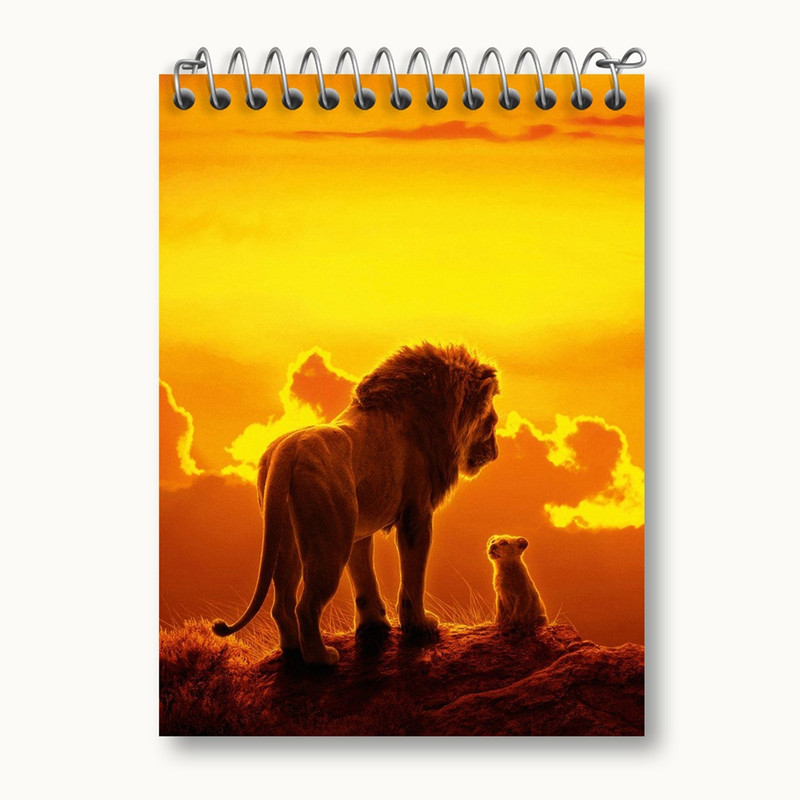 دفتر یادداشت 50 برگ خندالو مدل شیرشاه Lion King کد 10706