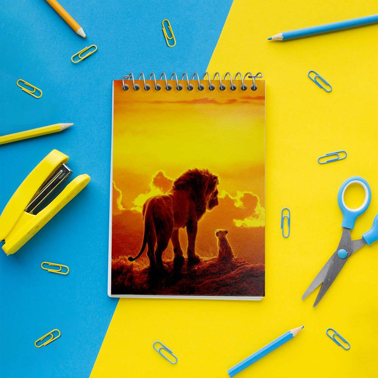 دفتر یادداشت 50 برگ خندالو مدل شیرشاه Lion King کد 10706